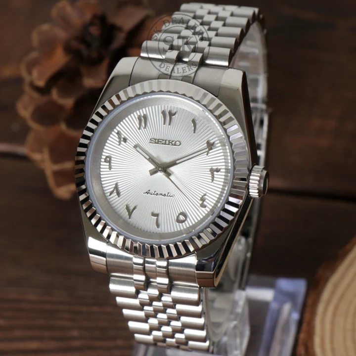 SEIKOJUST WHITE ARABIC TEXTURED