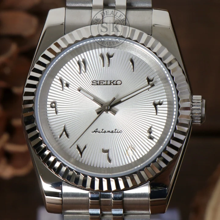 SEIKOJUST WHITE ARABIC TEXTURED