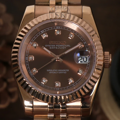 SEIKOJUST CHOCOLATE CRYSTALS ROSE GOLD
