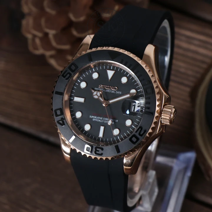 SEIKOMARINER ROSE GOLD - BLACK