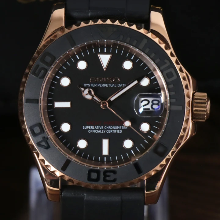 SEIKOMARINER ROSE GOLD - BLACK