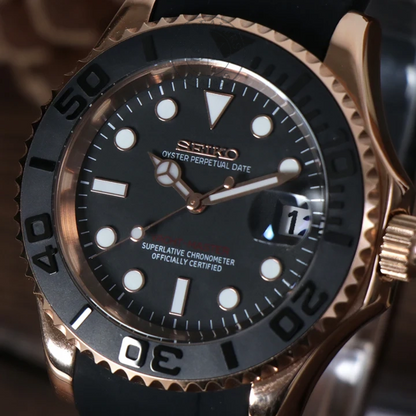 SEIKOMARINER ROSE GOLD - BLACK