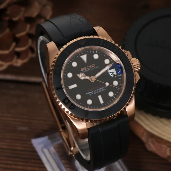 SEIKOMARINER ROSE GOLD - BLACK