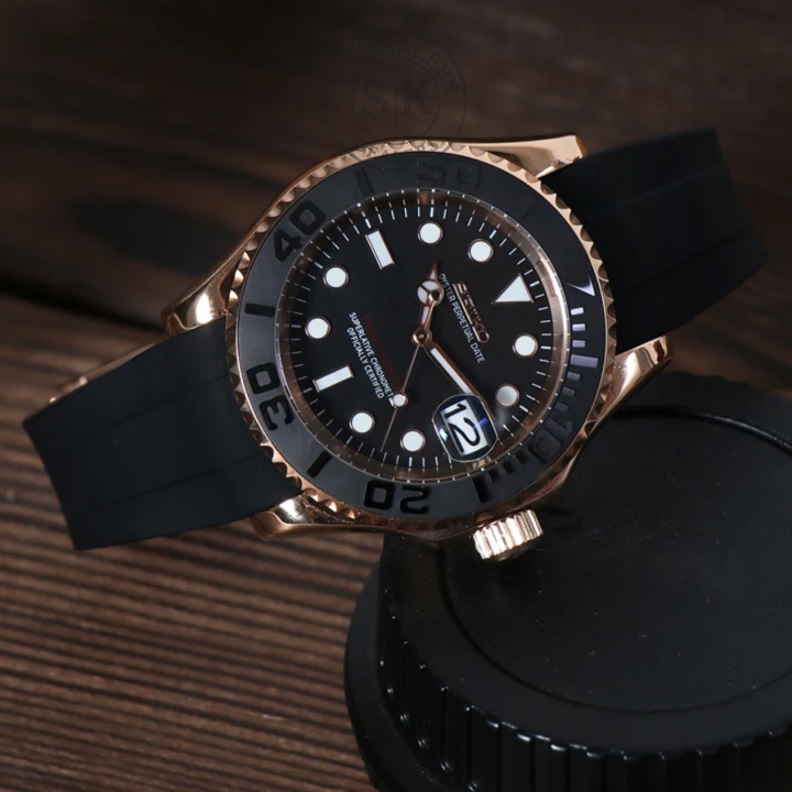 SEIKOMARINER ROSE GOLD - BLACK