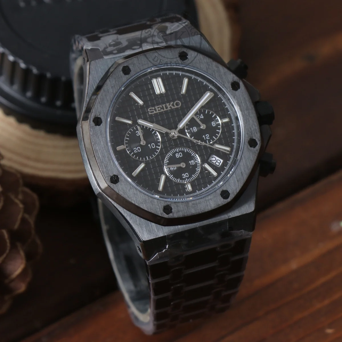 ROYAL SEIKOAK CHRONO TRIPLE BLACK