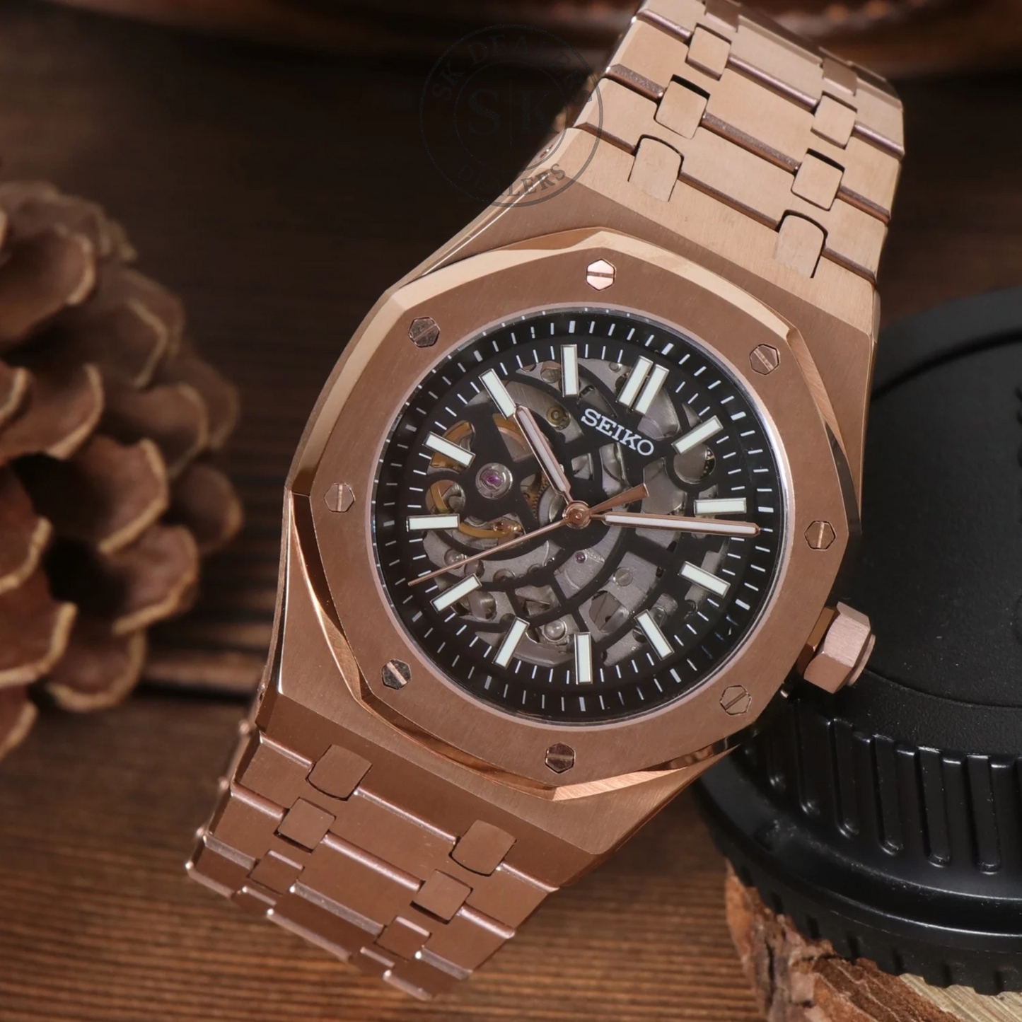 ROYAL SEIKOAK ROSE GOLD SKELETON