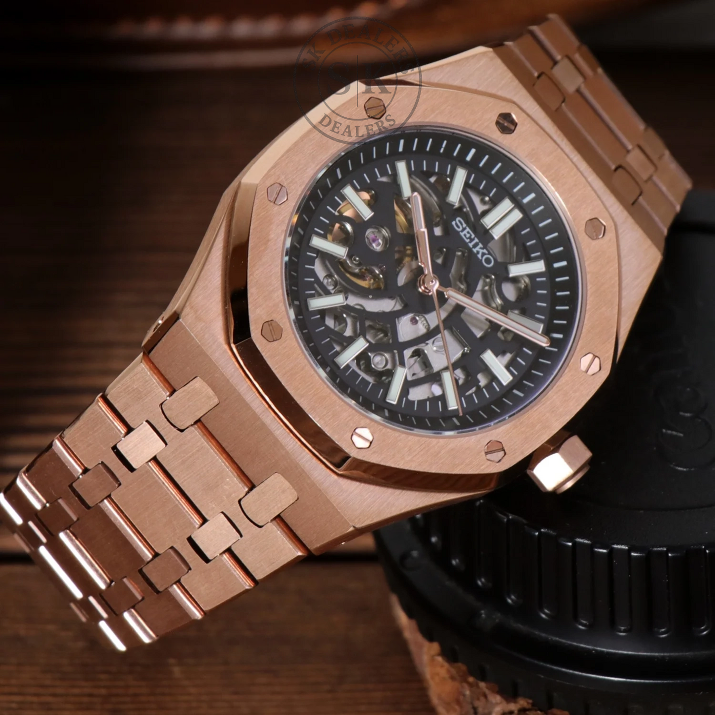 ROYAL SEIKOAK ROSE GOLD SKELETON