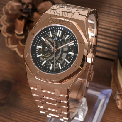 ROYAL SEIKOAK ROSE GOLD SKELETON