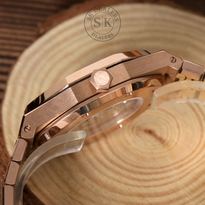 ROYAL SEIKOAK ROSE GOLD SKELETON