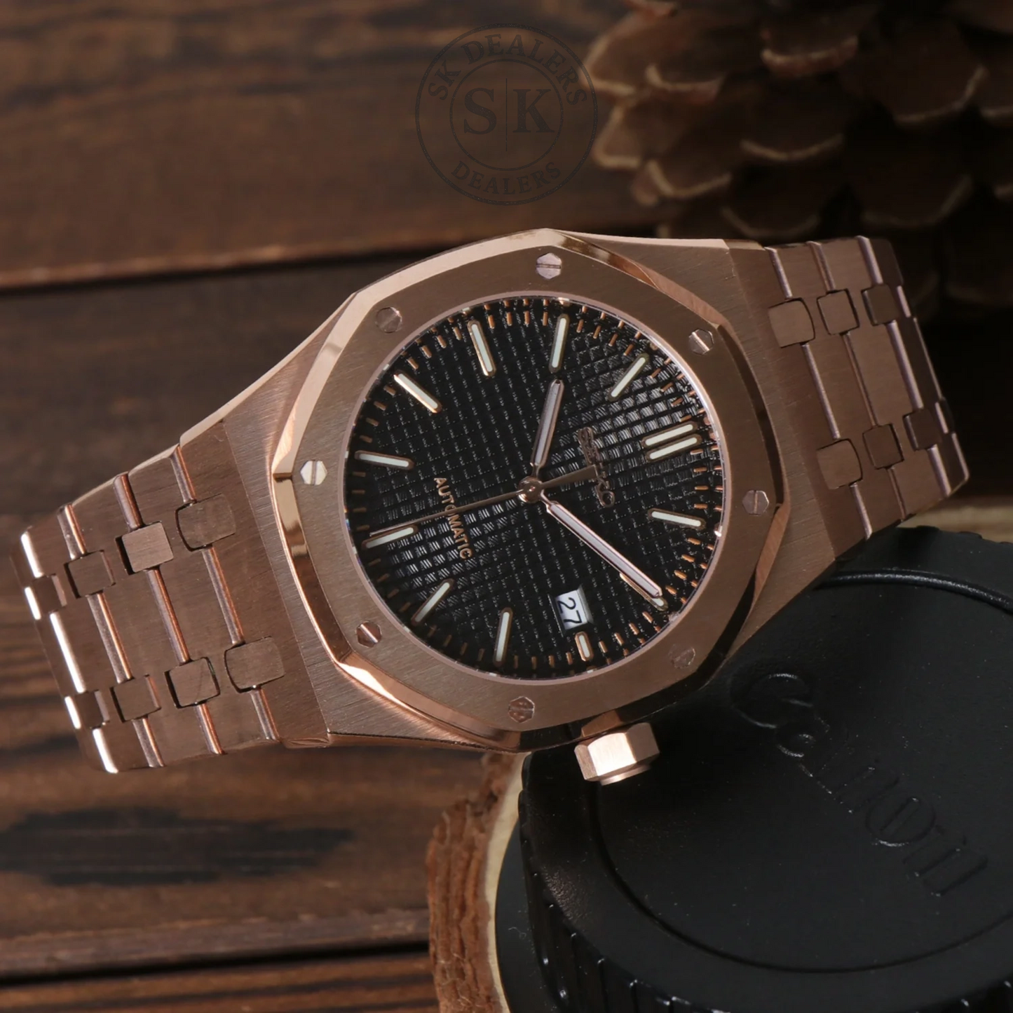 ROYAL SEIKOAK ROSE GOLD BLACK