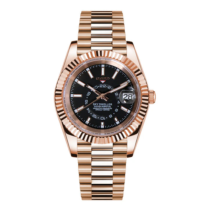 SEIKOJUST SKY DWELLER ROSE GOLD